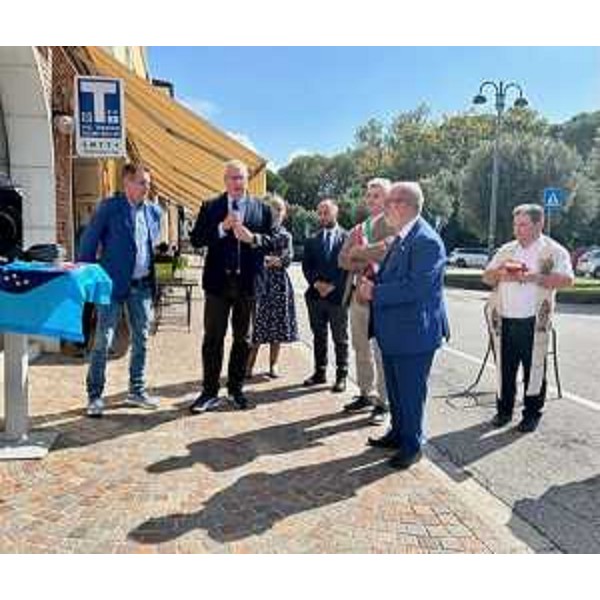 L'intervento del presidente Mauro Bordin a Torviscosa - L'intervento del presidente Mauro Bordin a Torviscosa