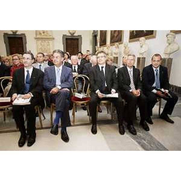 40° anniversario di attività dell'Associazione Triestini e Goriziani in Roma. Nella foto: L'Assessore della Regione FVG Roberto Antonaz insieme al rappresentante della Provincia di Trieste Walter Godina, durante la cerimonia svoltasi in Campidoglio. (Roma 30/10/06)