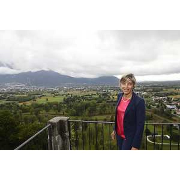 L'assessore regionale alle Finanze Barbara Zilli sul forte di Osoppo - L'assessore regionale alle Finanze Barbara Zilli sul forte di Osoppo