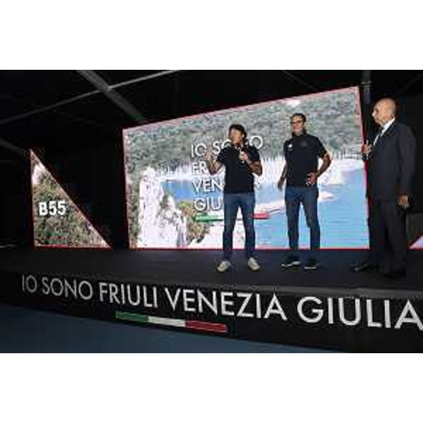 L'assessore Sergio Emidio Bini interviene all'inaugurazione dell'area Hospitality della Regione Fvg in Barcolana - L'assessore Sergio Emidio Bini interviene all'inaugurazione dell'area Hospitality della Regione Fvg in Barcolana