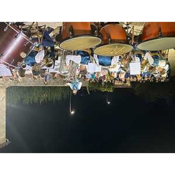 Una fase della serata a Carlino - Una fase della serata a Carlino