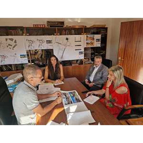 Un momento dell'incontro tra Bernardis, Amirante, Comis e Monetti - Un momento dell'incontro tra Bernardis, Amirante, Comis e Monetti