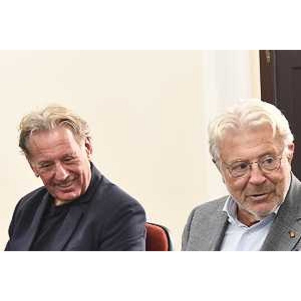 L'assessore regionale alla Difesa dell'ambiente Fabio Scoccimarro con il presidente della Confcommercio di Trieste Antonio Paoletti - L'assessore regionale alla Difesa dell'ambiente Fabio Scoccimarro con il presidente della Confcommercio di Trieste Antonio Paoletti