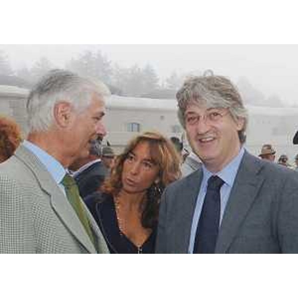 Renzo Tondo (Presidente Friuli Venezia Giulia) nel corso della cerimonia per il cinquantenario del Faro degli Alpini della Julia sul monte Bernadia. (Monte Bernadia 07/09/08) 