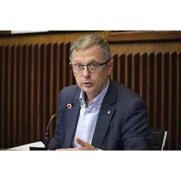 L'assessore regionale Stefano Zannier - Commissione