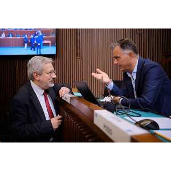 Furio Honsell (Open Sinistra Fvg) e Massimo Mentil (Pd) - Furio Honsell (Open Sinistra Fvg) e Massimo Mentil (Pd)