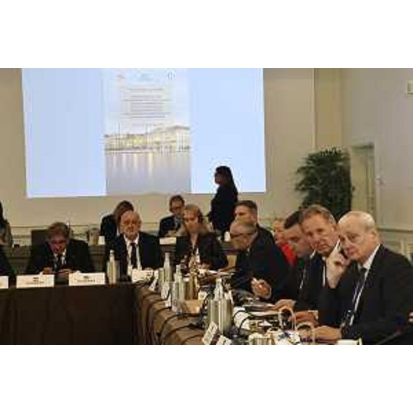 Un momento del "Trieste Cei Platform" alla presenza del'assessore regionale Fabio Scoccimarro - Un momento del "Trieste Cei Platform" alla presenza del'assessore regionale Fabio Scoccimarro