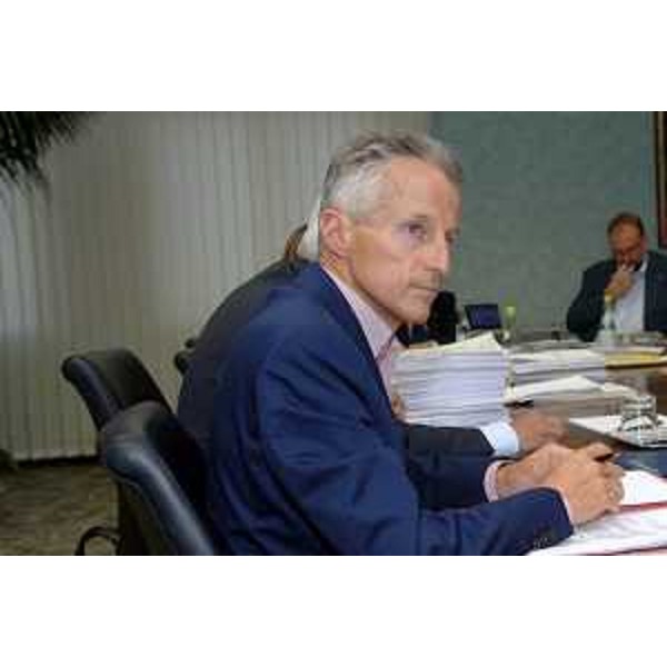 Riccardo Illy (Presidente Regione Friuli Venezia Giulia) ritratto durante la seduta della Giunta Regionale tenutasi a Udine il 28/07/06