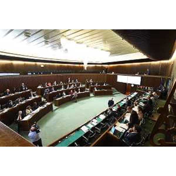 L'Aula durante i lavori - L'Aula durante i lavori