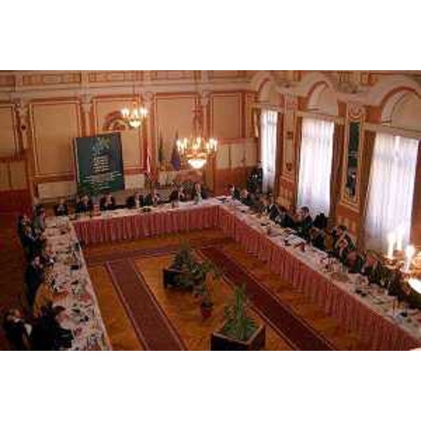 Sala dell'assemblea Alpe Adria. (Zalaegerszeg, 24/11/04)