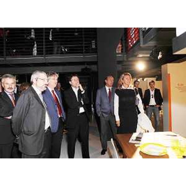 Renzo Tondo (Presidente Friuli Venezia Giulia) all'inaugurazione della 55a edizione di "Casa Moderna" con Furio Honsell (Sindaco Udine), alla Fiera di Udine. (Udine 27/09/08)