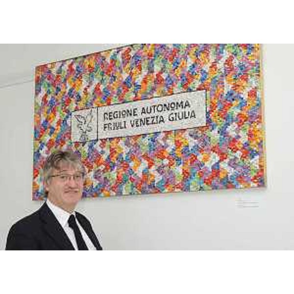 Renzo Tondo (Presidente Friuli Venezia Giulia) alla Scuola Mosaicisti del Friuli di Spilimbergo. (Spilimbergo 29/09/08)