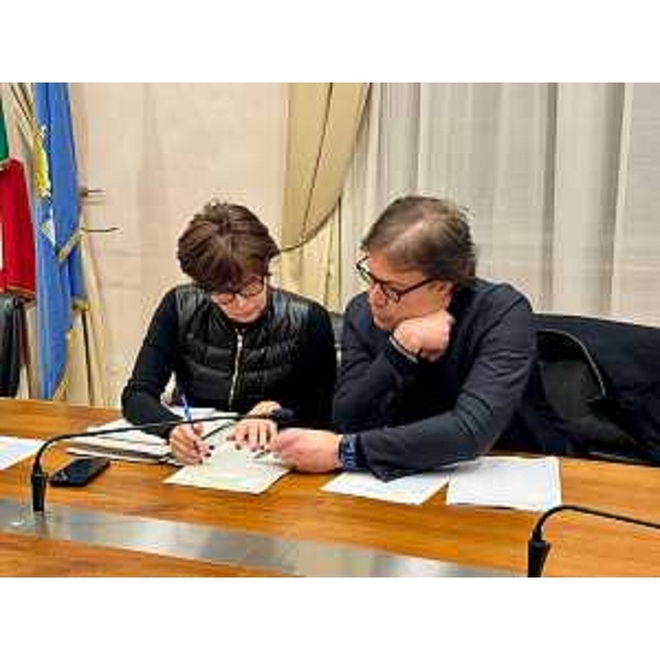 Gli assessori Rosolen e Bini - Gli assessori Rosolen e Bini