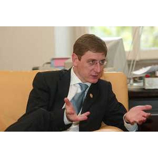 Ferenc Gyurcsany (Primo ministro ungherese). (Roma, 29/10/04)