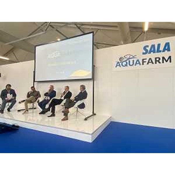 Una fase del convegno svoltosi in occasione della Fiera Aquafarm a Pordenone - Una fase del convegno svoltosi in occasione della Fiera Aquafarm a Pordenone