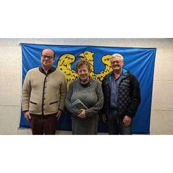 Da sinistra Anzil, Del Fabbro e D'Andrea al termine della trasmissione radiofonica - Da sinistra Anzil, Del Fabbro e D'Andrea al termine della trasmissione radiofonica 