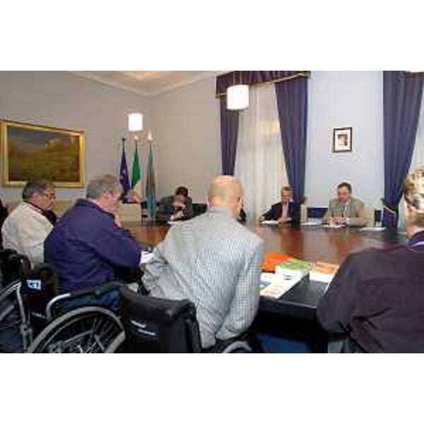 Riccardo Illy (Presidente della Regione Friuli Venezia Giulia), Alessandro Tesini (Presidente del consiglio regionale). (Trieste, 06/10/04)