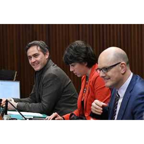 Da sinistra, Massimo Moretuzzo, Giulia Massolino , Marco Putto ( Patto per l'Autonomia-Civica Fvg) - Da sinistra, Massimo Moretuzzo, Giulia Massolino , Marco Putto ( Patto per l'Autonomia-Civica Fvg)