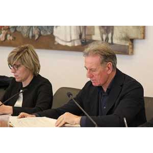 In primo piano l'assessore regionale per la Difesa dell'ambiente Fabio Scoccimarro durante la seduta odierna di giunta - In primo piano l'assessore regionale per la Difesa dell'ambiente Fabio Scoccimarro durante la seduta odierna di giunta