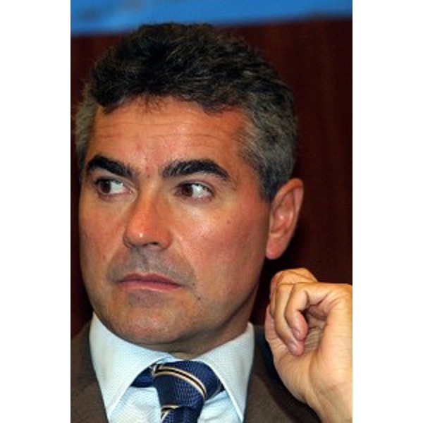 Manlio Contento (Sottosegretario di Stato all'Economia ) alla presentazione di EYOF Lignano 2005. (Roma, 23/09/04)