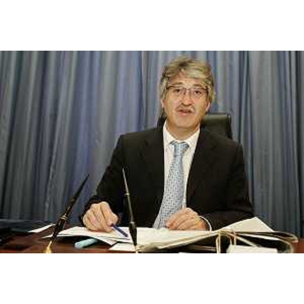 Renzo Tondo (Presidente Friuli Venezia Giulia) alla conferenza stampa di presentazione della Conferenza “International Desk Italy-South Est Europe”, a Roma. (Roma 08/10/08) 