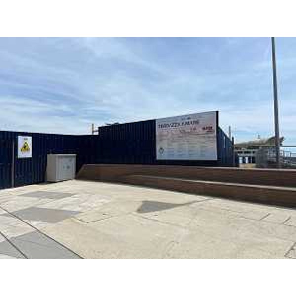 L'area di cantiere per i lavori a Terrazza a mare a Lignano - L'area di cantiere per i lavori a Terrazza a mare a Lignano