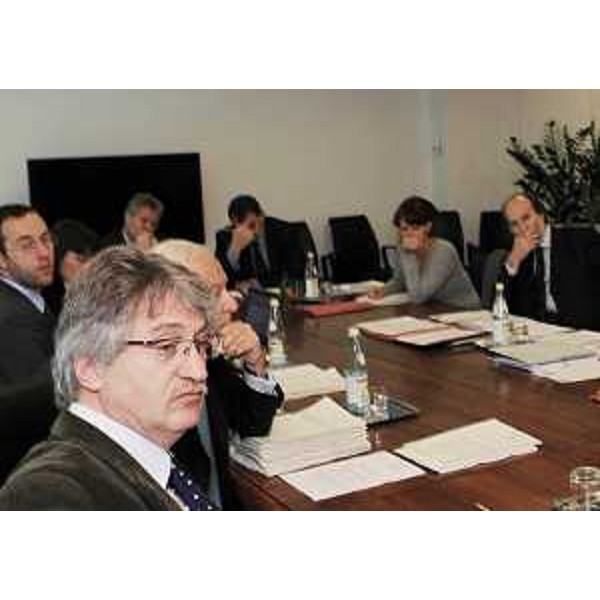 Renzo Tondo (Presidente Friuli Venezia Giulia) nel corso della riunione di Giunta a Udine. (Udine 09/10/08)