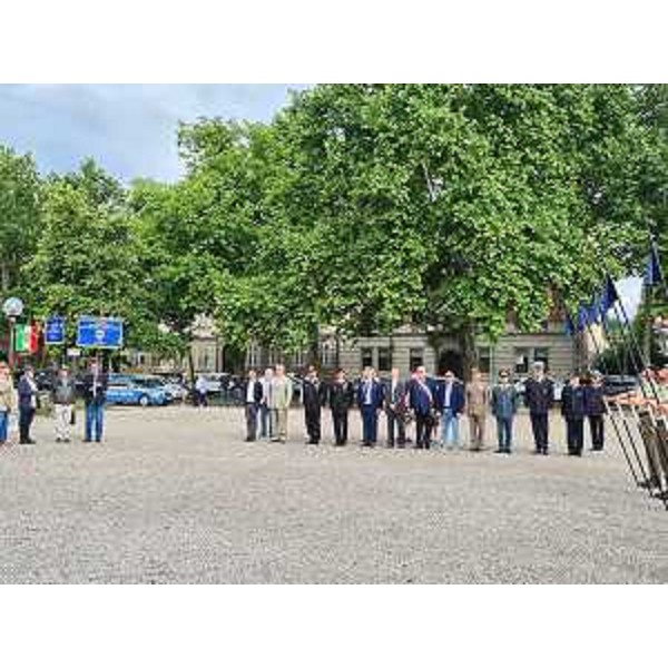 Un momento della commemorazione svoltasi al Parco della Rimembranza di Gorizia - Un momento della commemorazione svoltasi al Parco della Rimembranza di Gorizia