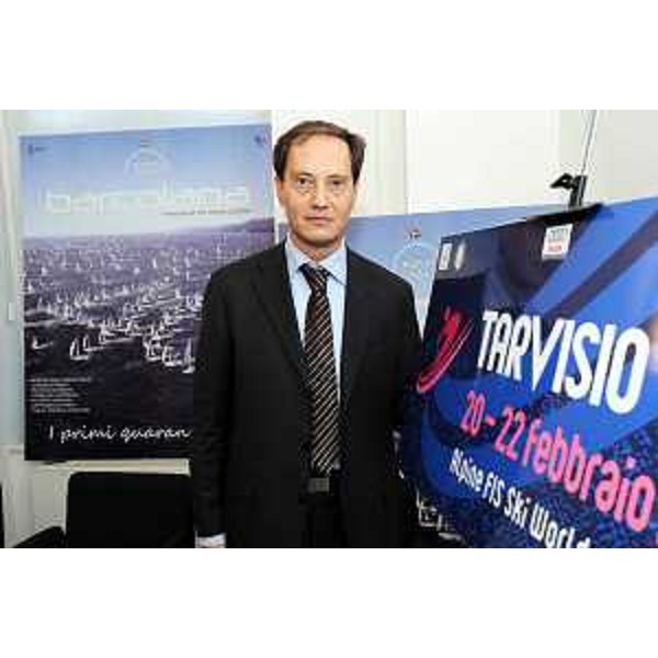 Luca Ciriani (vicepresidente del Friuli Venezia Giulia e presidente del comitato organizzatore). (Trieste, 11/10/08)