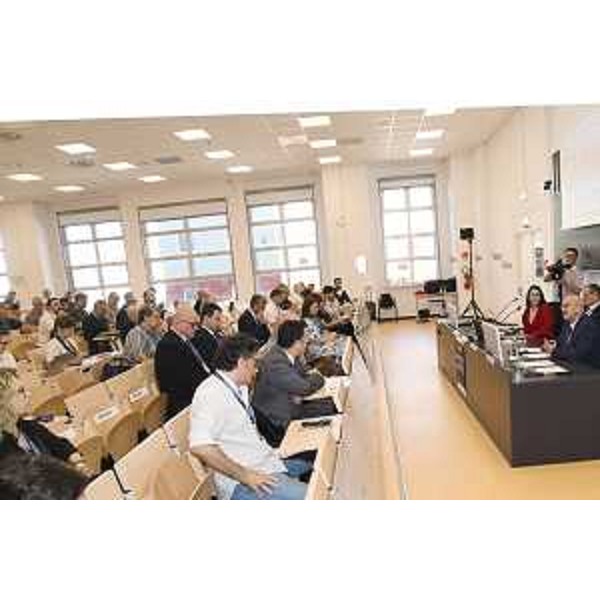 Un momento dell'evento finale del progetto 5G-Sitacor. - Un momento dell'evento finale del progetto 5G-Sitacor.