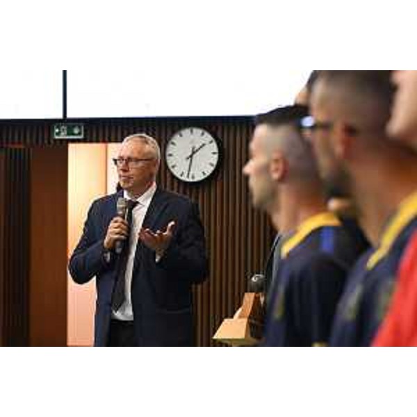 Il presidente del Consiglio regionale, Mauro Bordin, ringrazia la selezione del Friuli - Il presidente del Consiglio regionale, Mauro Bordin, ringrazia la selezione del Friuli 