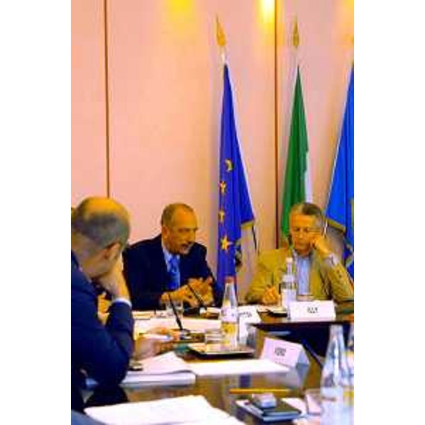 Riccardo Illy (Presidente della Regione Friuli Venezia Giulia) eVittorio Brancati (Sindaco di Gorizia). (Gorizia, 18/06/04)