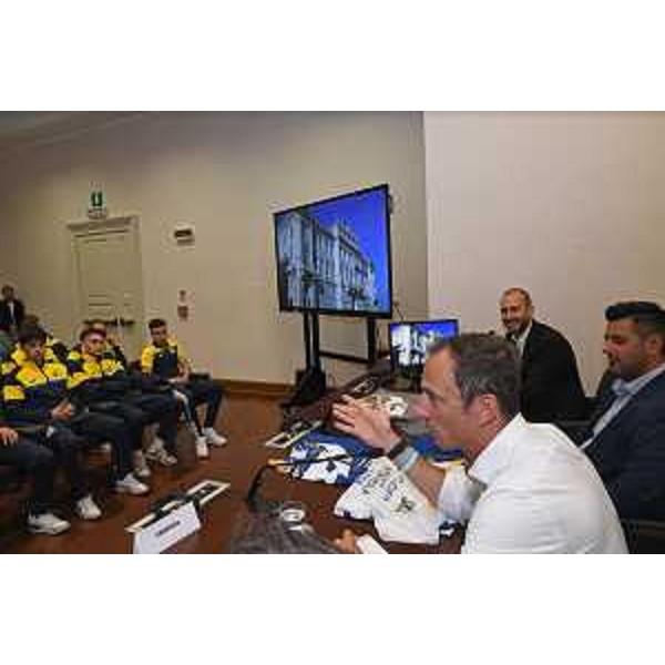 Un momento della presentazione. - Un momento della presentazione.