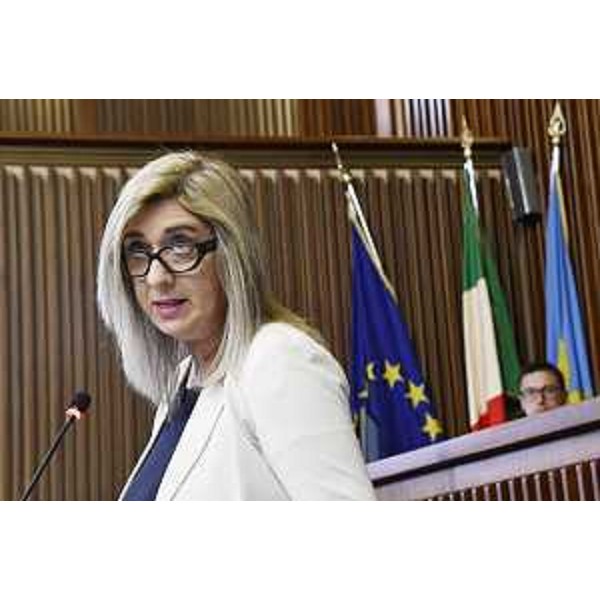 L'assessore regionale alle Infrastrutture e territorio Cristina Amirante. - L'assessore regionale alle Infrastrutture e territorio Cristina Amirante.