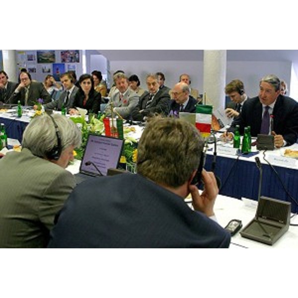 Firma del protocollo su infrastrutture corridoio 5 Italia Ungheria Slovenia Croazia. (Nagykanizsa - Ungheria, 18/05/04)