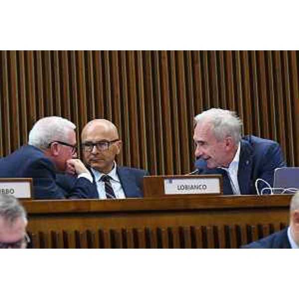 Da sinistra Andrea Cabibbo, Michele Lobianco e Roberto Novelli ( Forza Italia) - Da sinistra Andrea Cabibbo, Michele Lobianco e Roberto Novelli ( Forza Italia)
