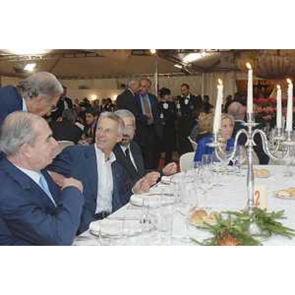 Riccardo Illy (Presidente Regione Friuli Venezia Giulia) con Adalberto Valduga (Presidente Camera di Commercio di Udine) alla cena delle Categorie economiche. (Udine 12/09/06)