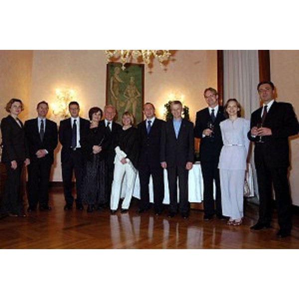 Euroregione - Cena con gli ambasciatori delle repubbliche dell'est Europa. Riccardo Illy (Presidente della Regione Friuli Venezia Giulia). (Trieste, 10/05/04)
