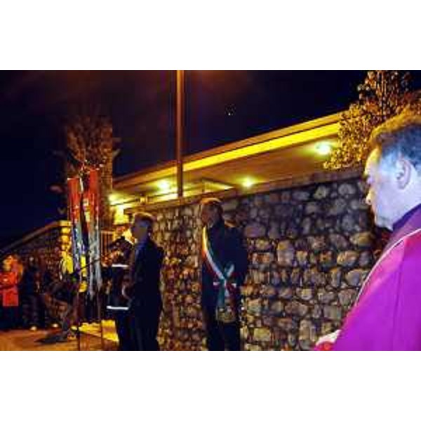 Riccardo Illy (Presidente della Regione Friuli Venezia Giulia) alla cerimonia in ricordo del terremoto del 6 maggio 1976. (Gemona, 06/05/04)