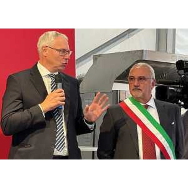 Il presidente Bordin con il sindaco d Codroipo, Nardini - Il presidente Bordin con il sindaco d Codroipo, Nardini