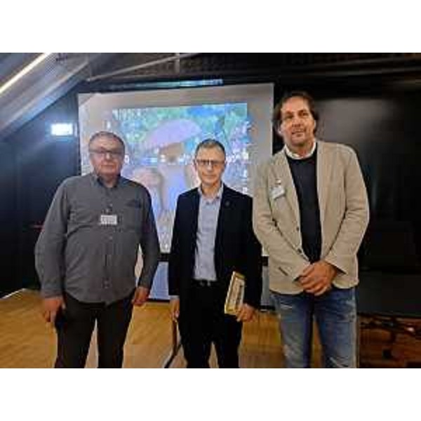 Zannier con i presidenti Giuliano Ferisin e Umberto Zanghi - Zannier con i presidenti Giuliano Ferisin e Umberto Zanghi