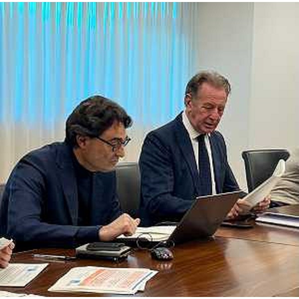 L'assessore regionale alla Difesa dell'Ambiente, Fabio Scoccimarro, alla presentazione del progetto di programma 2025-27 di Arpa Fvg. - L'assessore regionale alla Difesa dell'Ambiente, Fabio Scoccimarro, alla presentazione del progetto di programma 2025-27 di Arpa Fvg.