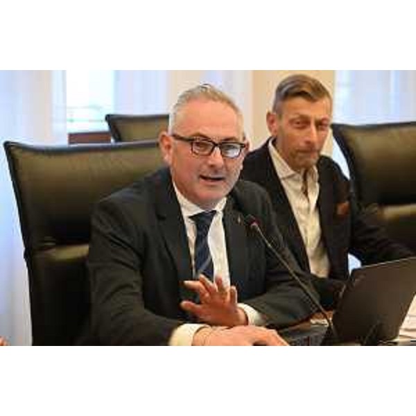 Il presidente della I Commissione, Alessandro Basso (FdI) - Il presidente della I Commissione, Alessandro Basso (FdI)