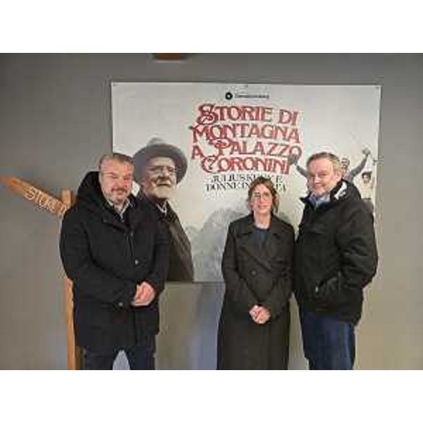 Da sinistra Diego Bernardis (Fp) con la curatrice Valentina Randazzo e il direttore della fondazione Coronini, Claudio Polverino - Da sinistra Diego Bernardis (Fp) con la curatrice Valentina Randazzo e il direttore della fondazione Coronini, Claudio Polverino