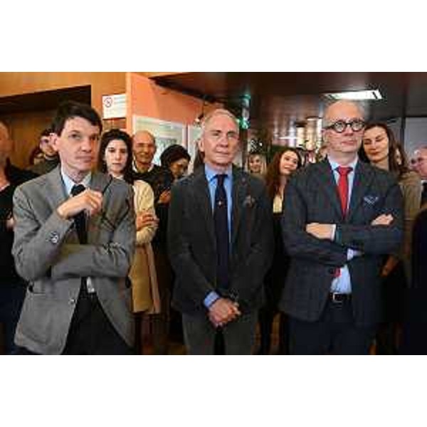 Un momento dell'inconto per lo scambio degli auguri di Natale in Cr Fvg - Un momento dell'inconto per lo scambio degli auguri di Natale in Cr Fvg