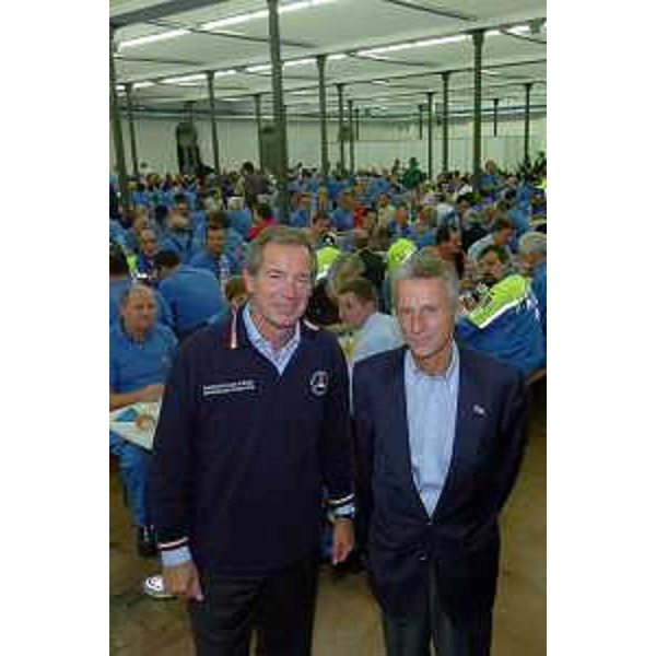 Riccardo Illy (Presidente Regione Friuli Venezia Giulia) Guido Bertolaso (Capo del Dipartimento Nazionale della Protezione Civile). (Martignacco 16/09/06)