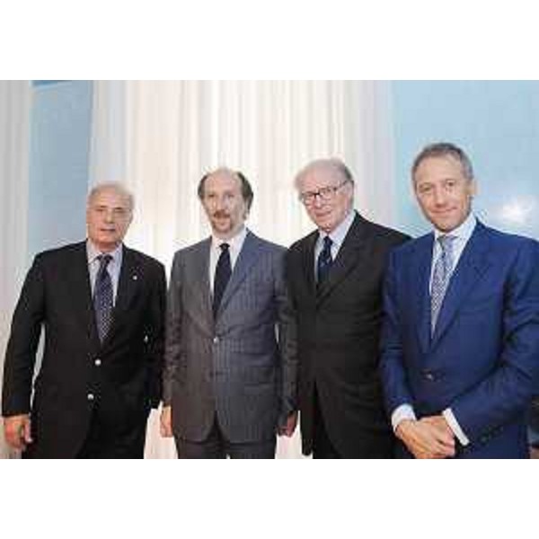 Riccardo Riccardi (Assessore regionale Mobilità, Energia e Infrastrutture Trasporto) con i Presidenti del Porto di Trieste Claudio Boniciolli, del Porto di Monfalcone Emilio Sgarlata e del Porto Nogaro Cesare Strisino, a Trieste. (Trieste 28/10/08)
