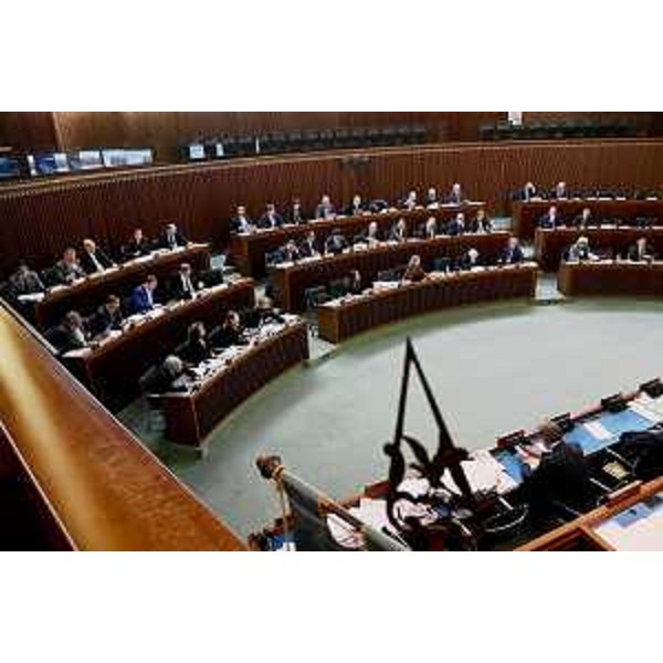 L'Aula durante durante i lavori - L'Aula durante durante i lavori