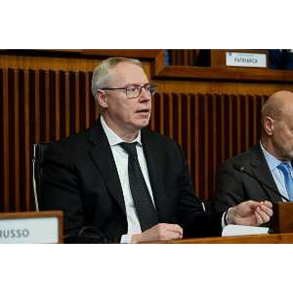 Un altro momento dell'intervento del presidente Bordin - Un altro momento dell'intervento del presidente Bordin
