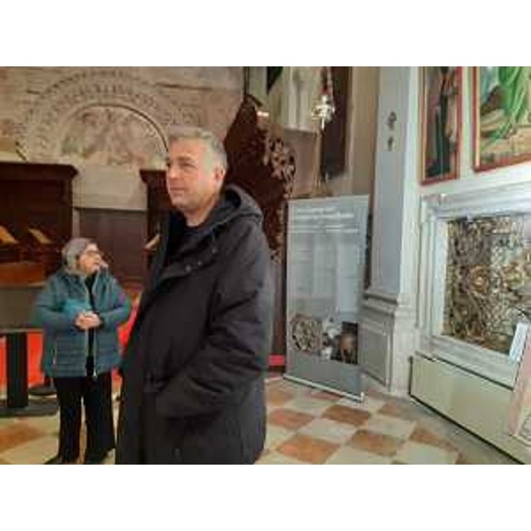 Stefano Balloch (FdI) in visita al monastero di Santa Maria in Valle - Stefano Balloch (FdI) in visita al monastero di Santa Maria in Valle